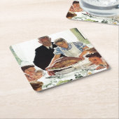 Vrijheid van wil kartonnen onderzetters (Schuin)