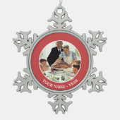 Vrijheid van wil tin sneeuwvlok ornament (Voorkant)