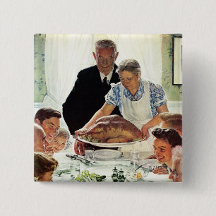 Vrijheid van wil vierkante button 5,1 cm