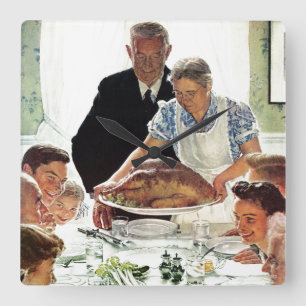 Vrijheid van wil vierkante klok