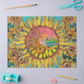 VRIJHEID VAN ZONLOWERS DIE LYRA Fantasy Floral SPE Tissuepapier (Craft)