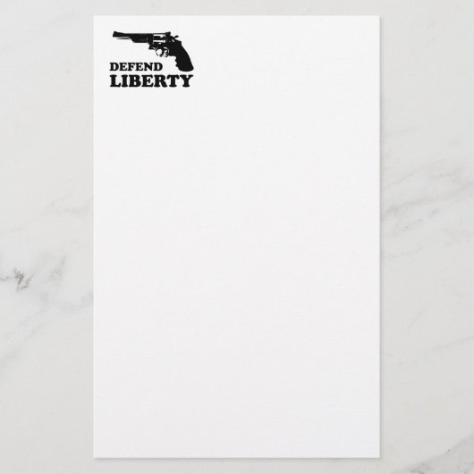 Vrijheid verdedigen briefpapier (Voorkant)