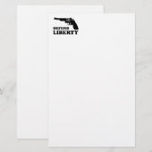 Vrijheid verdedigen briefpapier (Voorkant / Achterkant)
