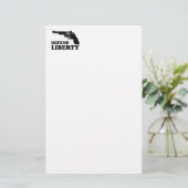 Vrijheid verdedigen briefpapier (Staand voorkant)