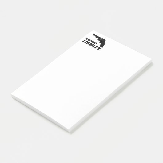 Vrijheid verdedigen post-it® notes (Schuin)