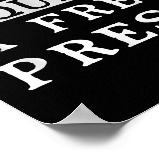 Vrijheid vereist een Shirt tegen Trump Poster (Hoek)