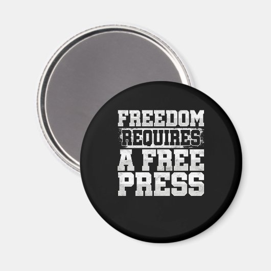 Vrijheid vereist gratis persbriefing schrijver jou magneet (Voorkant / Achterkant)
