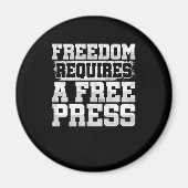 Vrijheid vereist gratis persbriefing schrijver jou magneet (Voorkant)