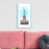 Vrijheid Verlicht de Wereld Lazarus Gedicht Canvas Afdruk (Insitu (Woonkamer))