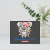 Vrijheid vieren 4 juli Amerikaanse Bulldog Briefkaart (Staand voorkant)