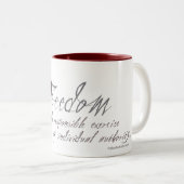 Vrijheid - Vlag Mok (Voorkant rechts)