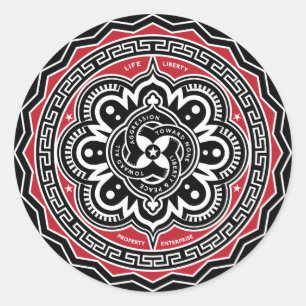Vrijheid voor alle Insignia Stickers
