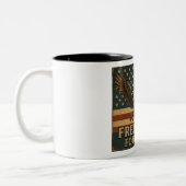 Vrijheid voor altijd - Patriotic Eagle Coffee Mok (Links)
