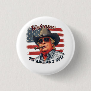 Vrijheid voor Amerika's Golf Amerikaan Trump  Ronde Button 3,2 Cm
