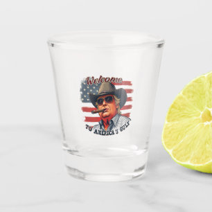 Vrijheid voor Amerika's Golf Amerikaan Trump Shot Glas