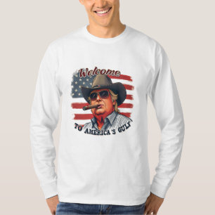Vrijheid voor Amerika's Golf Amerikaans Trump T-shirt