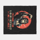 Vrijheid voor Banaanrepubliek Fleece Deken (Voorkant (Horizontaal))