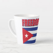 Vrijheid voor Cuba Latte Mok (Linkerhoek)