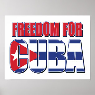 Vrijheid voor Cuba Poster