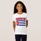 Vrijheid voor Cuba T-shirt (Voorkant volledig)