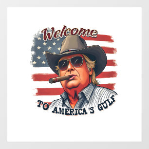 Vrijheid voor de Amerikaanse Golf Trump Raamsticker