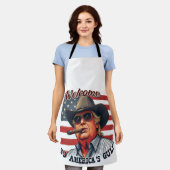 Vrijheid voor de Amerikaanse Golf Trump Schort (Gedragen)