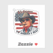 Vrijheid voor de Amerikaanse Golf Trump Sticker (Vel)