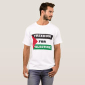 vrijheid voor de palestijnen t-shirt (Voorkant volledig)