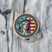 Vrijheid voor iedereen! ronde button 4,0 cm (In situ)