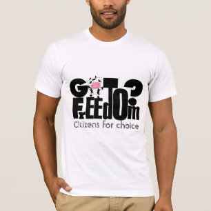 Vrijheid voor Keuze Voedselvoorziening T-shirt