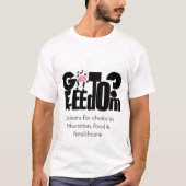 Vrijheid voor Keuze Voedselvoorziening T-shirt (Voorkant)