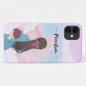 Vrijheid voor meisjes Case-Mate iPhone case (Achterkant (horizontaal))