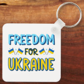 Vrijheid voor Oekraïne Sleutelhanger (Achterkant)