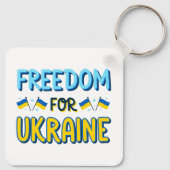 Vrijheid voor Oekraïne Sleutelhanger (Achterkant)