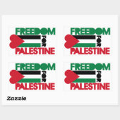 Vrijheid voor Palestina Rechthoekige Sticker (Vel)