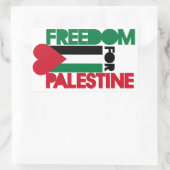 Vrijheid voor Palestina Rechthoekige Sticker (Tas)