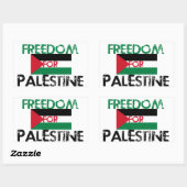 Vrijheid voor Palestina Rechthoekige Sticker (Vel)