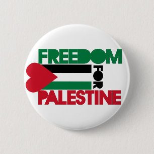 Vrijheid voor Palestina Ronde Button 5,7 Cm