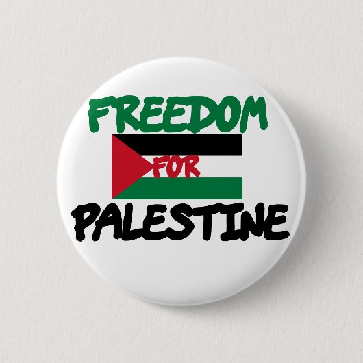 Vrijheid voor Palestina Ronde Button 5,7 Cm (Voorkant)