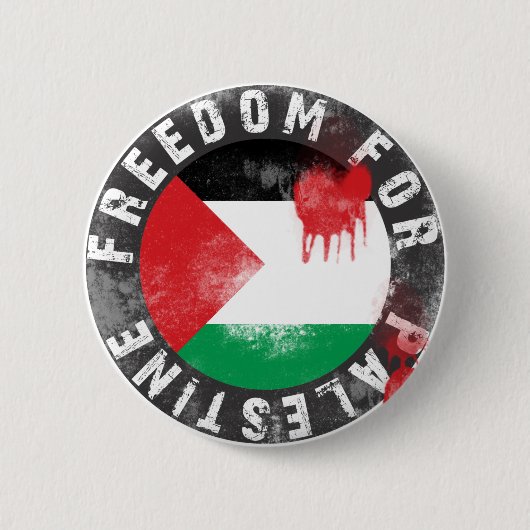 Vrijheid voor Palestina Ronde Button 5,7 Cm (Voorkant)