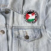 Vrijheid voor Palestina Ronde Button 5,7 Cm (In situ)