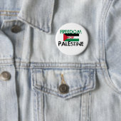 Vrijheid voor Palestina Ronde Button 5,7 Cm (In situ)