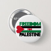 Vrijheid voor Palestina Ronde Button 5,7 Cm (Voorkant /achterkant)
