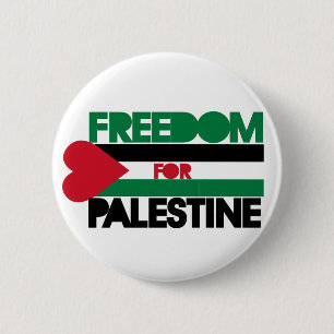 Vrijheid voor Palestina Ronde Button 5,7 Cm