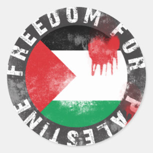 Vrijheid voor Palestina Ronde Sticker