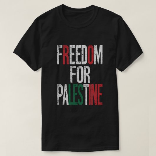 Vrijheid voor Palestina T-shirt (Design voorkant)