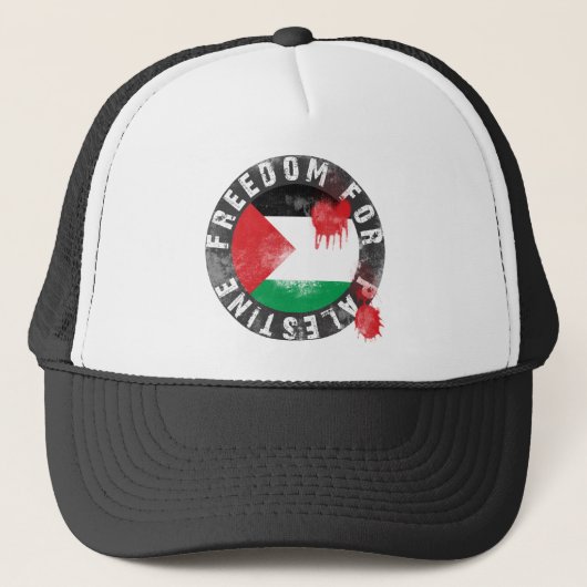 Vrijheid voor Palestina Trucker Pet (Voorkant)
