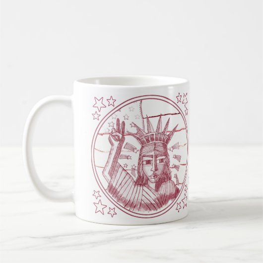 Vrijheid Vrede Koffiemok (Links)
