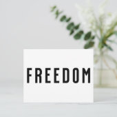 Vrijheid, vrijheid Charlie Feestdagenkaart (Staand voorkant)