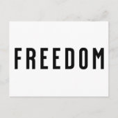 Vrijheid, vrijheid Charlie Feestdagenkaart (Voorkant)